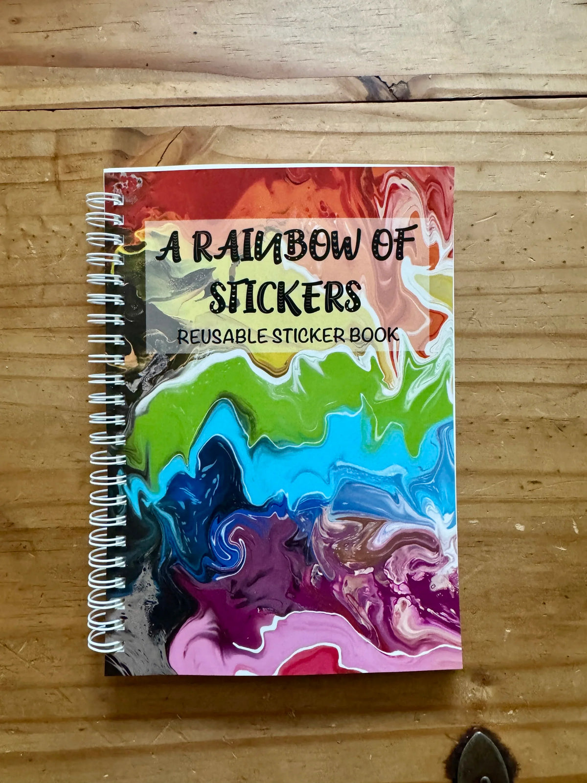 Rainbow Reusable Sticker Book – A5 Pride Sticker Book, 50 Sheets