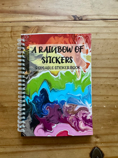 Rainbow Reusable Sticker Book – A5 Pride Sticker Book, 50 Sheets