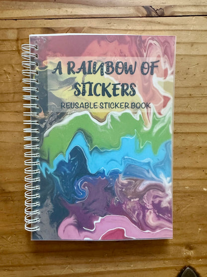 Rainbow Reusable Sticker Book – A5 Pride Sticker Book, 50 Sheets