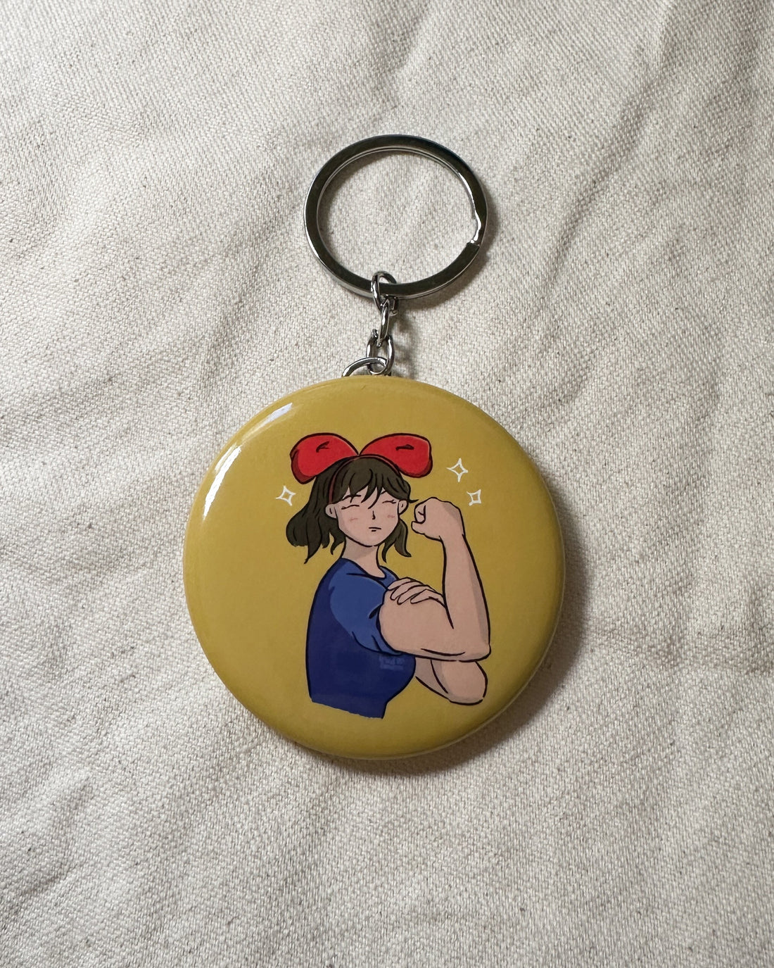 Witchy Riveter Bottle Opener Keychain