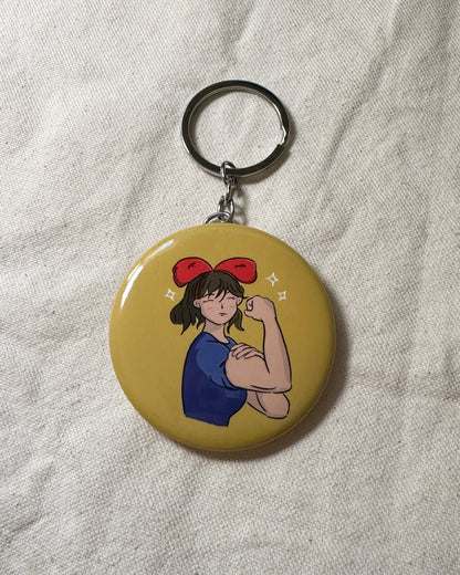 Witchy Riveter Bottle Opener Keychain