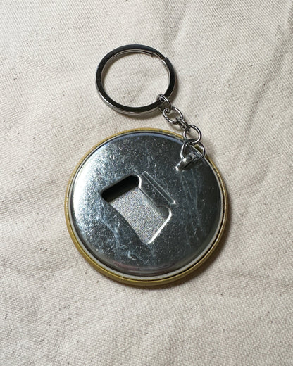 Witchy Riveter Bottle Opener Keychain
