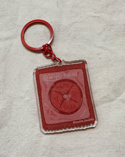 Practice Safe Sets Acrylic Keychain