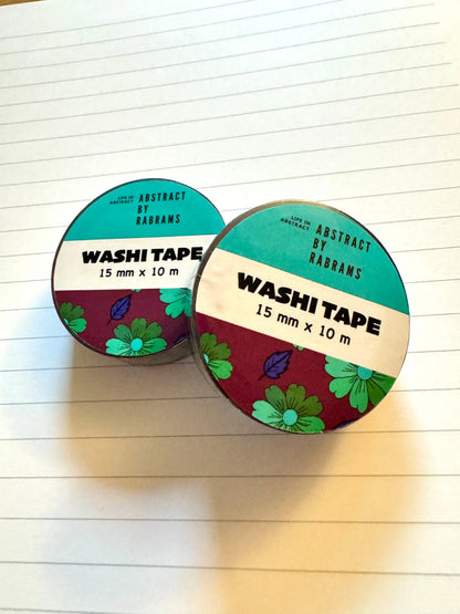 Flowers and Leaves Washi Tape