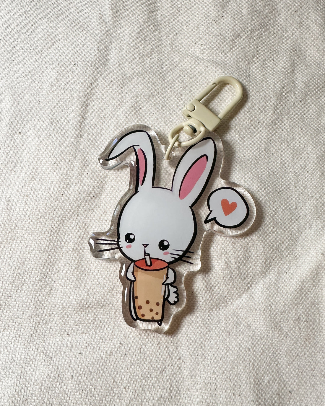 Boba Bunny Acrylic Keychain