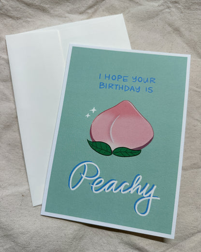 Peachy Birthday Card (5x7")