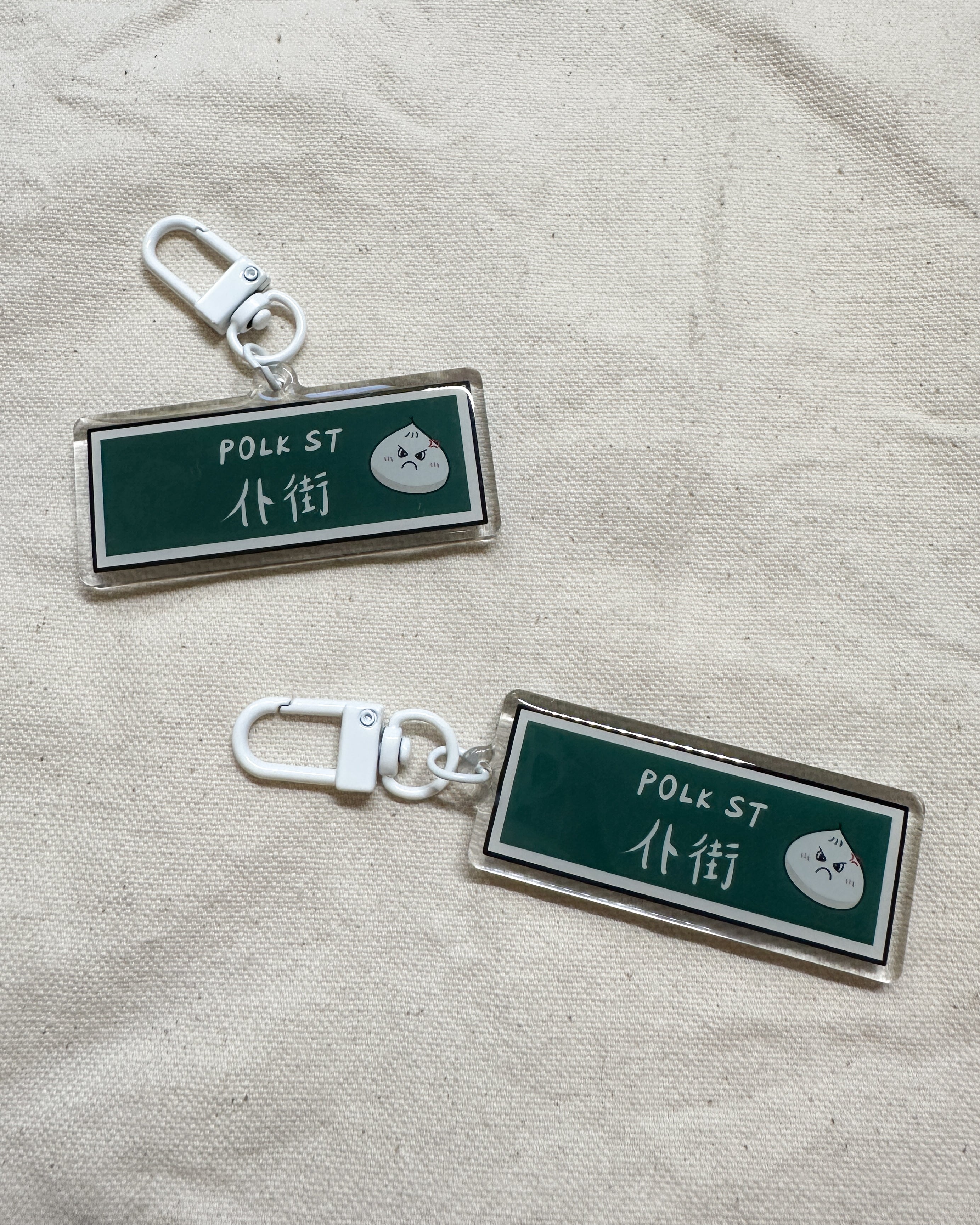 Polk Street PK Acrylic Keychain