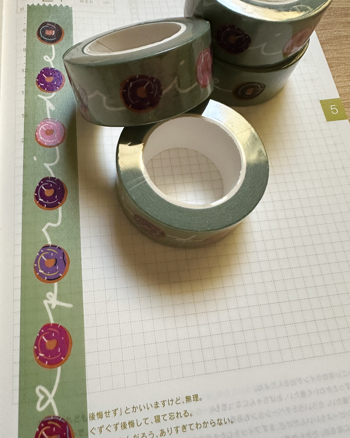 Subtle Pride Donuts Washi Tape (2.5cm x 10m)