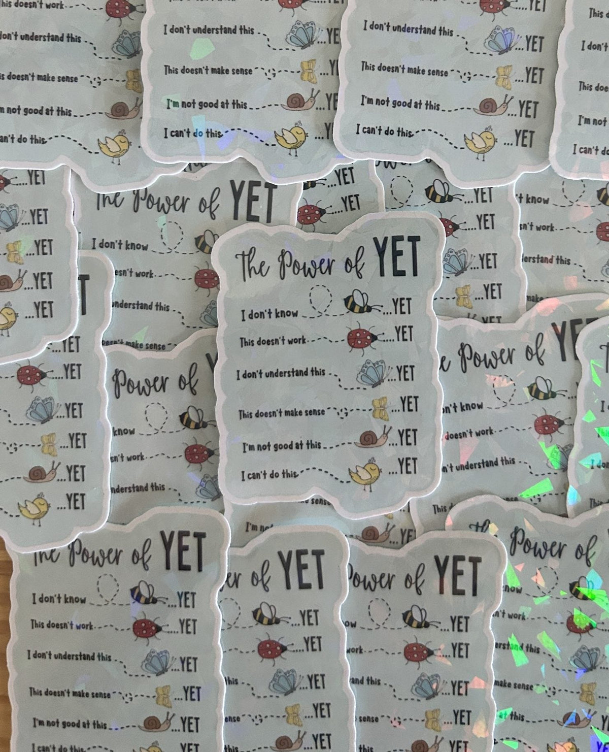 Mental Health Sticker "The Power of Yet"