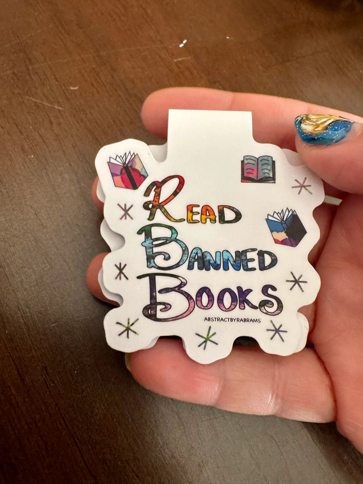 Read Banned Books Magnetic Bookmark – Bookish Protest Bookmark, 3"x2"