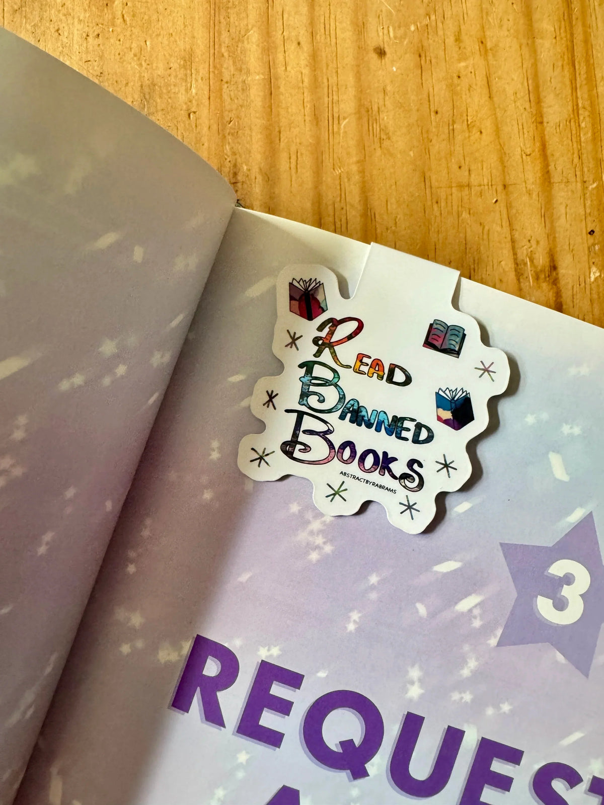 Read Banned Books Magnetic Bookmark – Bookish Protest Bookmark, 3"x2"