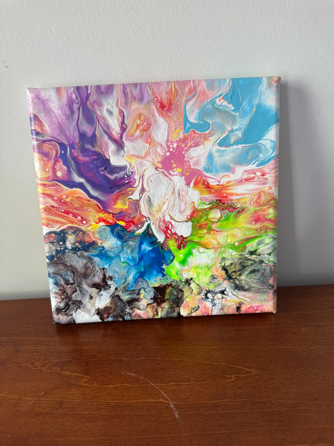 Abstract Rainbow Painting "Awesome Like You 