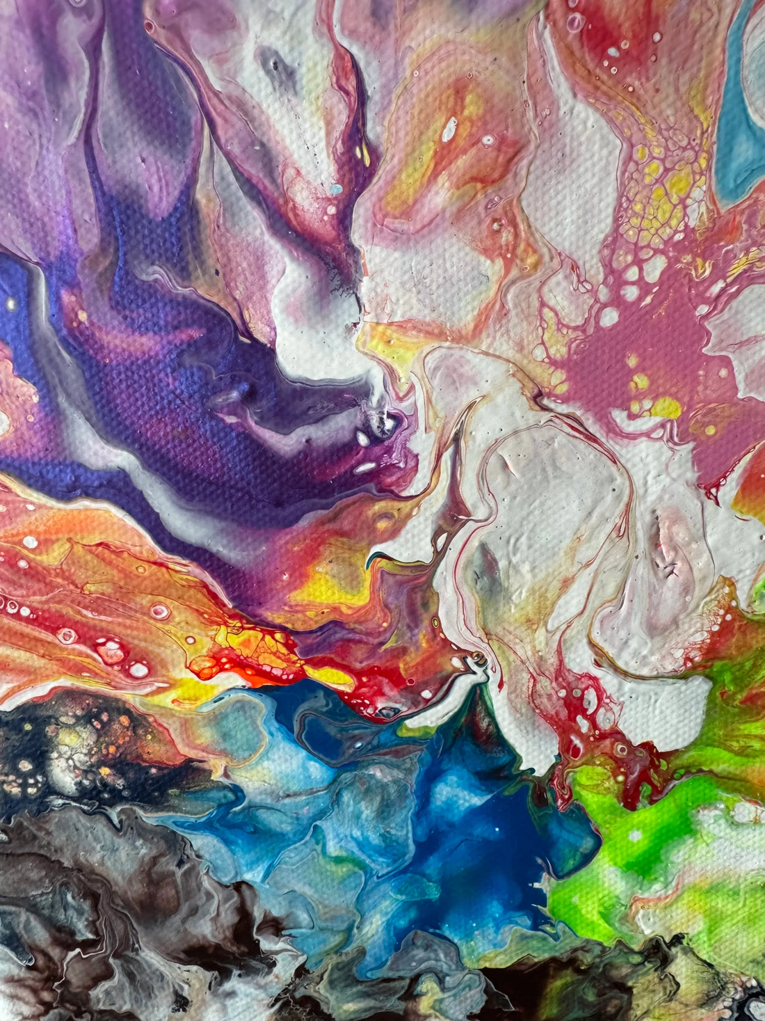 Abstract Rainbow Painting "Awesome Like You 