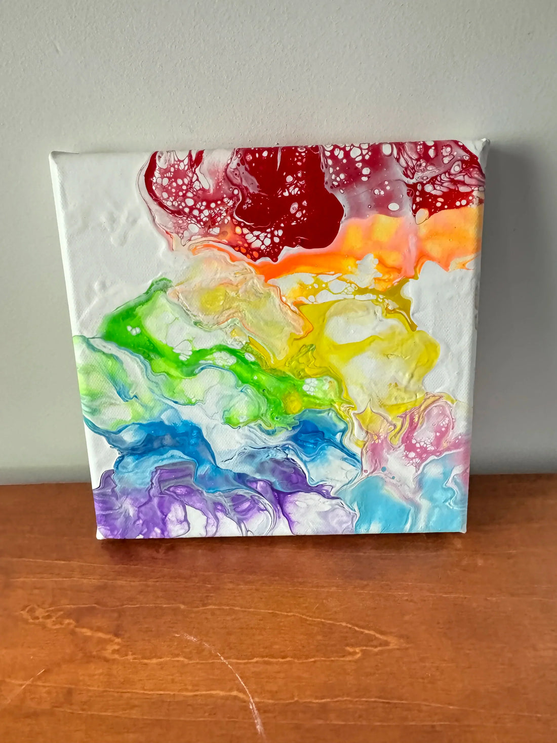 Abstract Rainbow Painting "Awesome Like You 