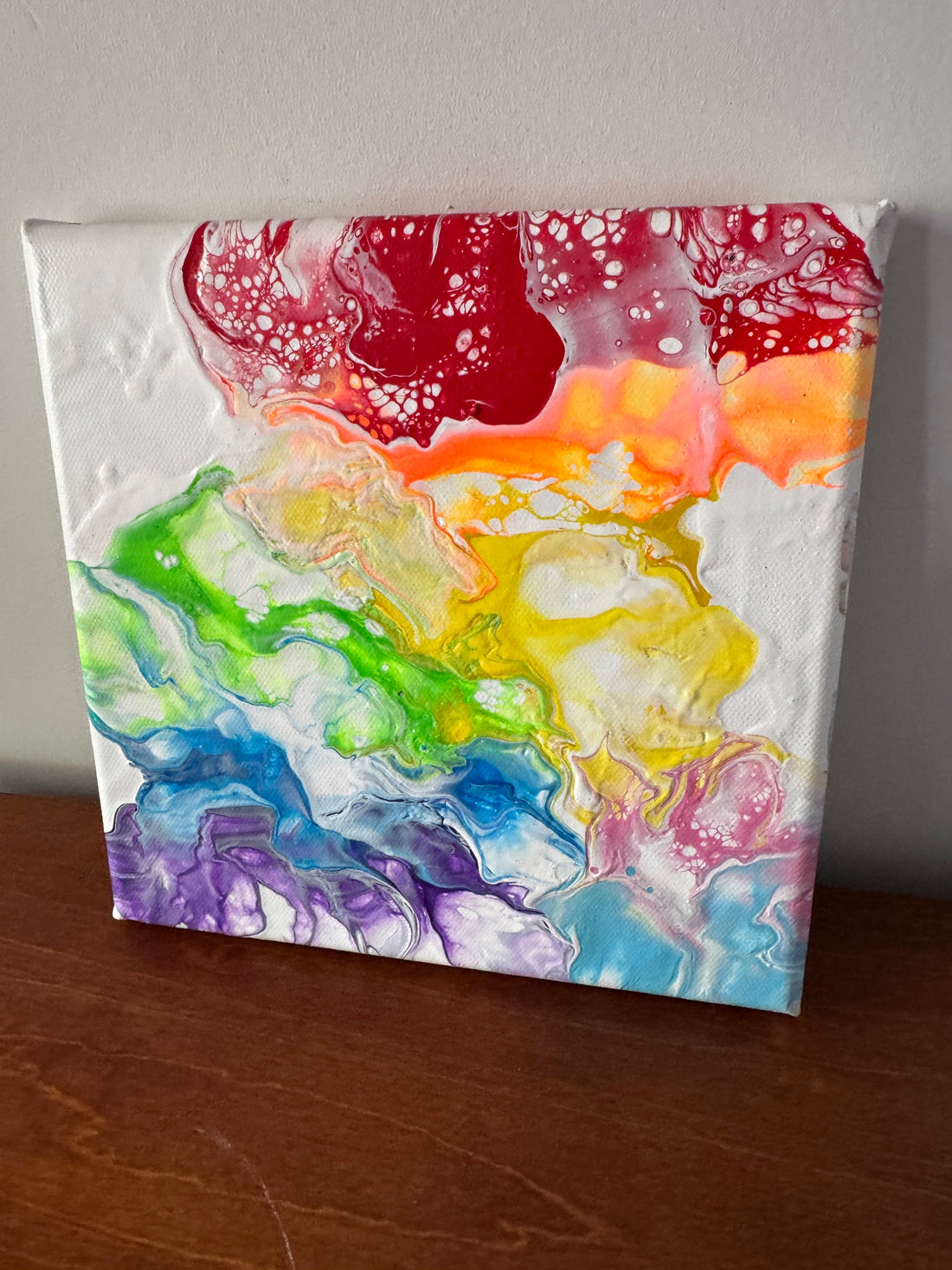 Abstract Rainbow Painting "Awesome Like You 