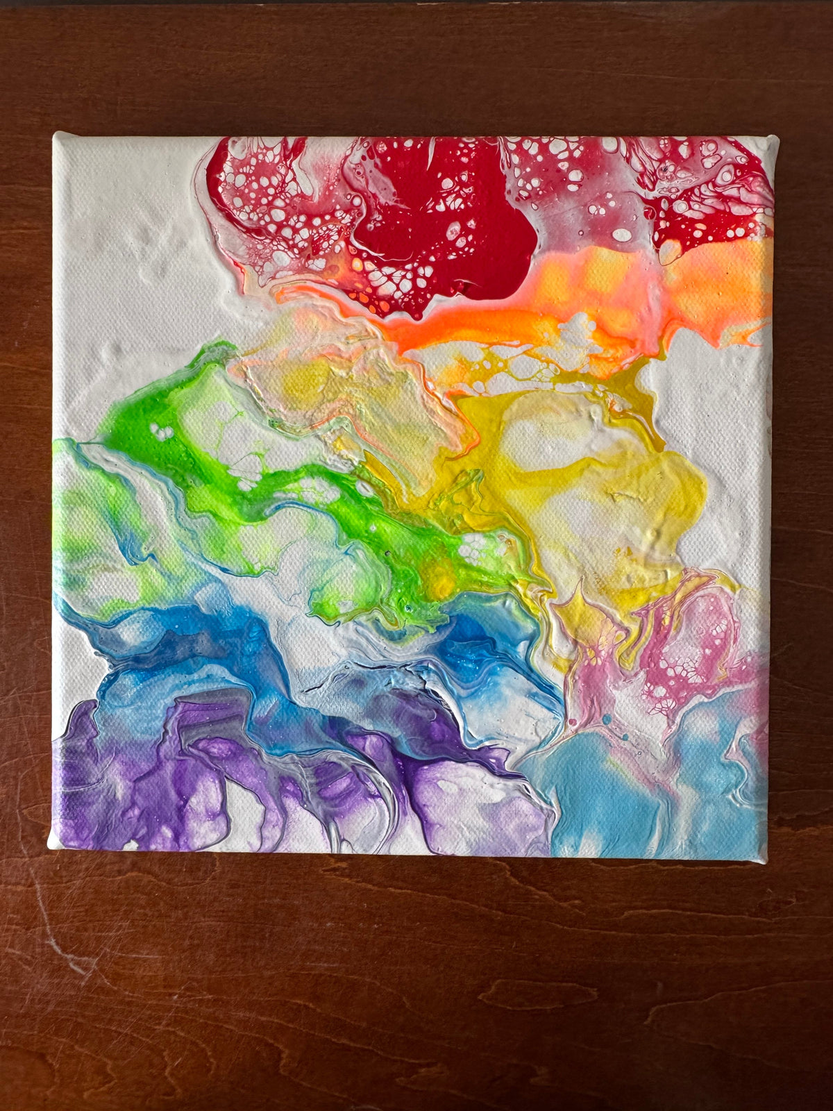 Abstract Rainbow Painting "Awesome Like You 