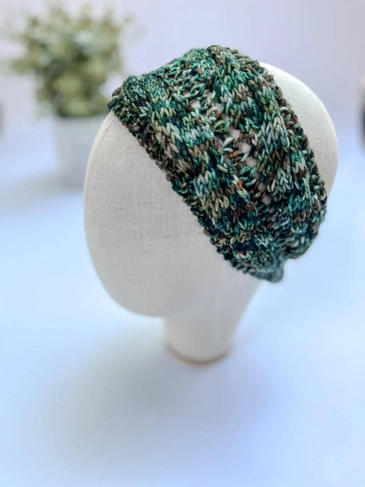 Hand-dyed merino adjustable ear warmers
