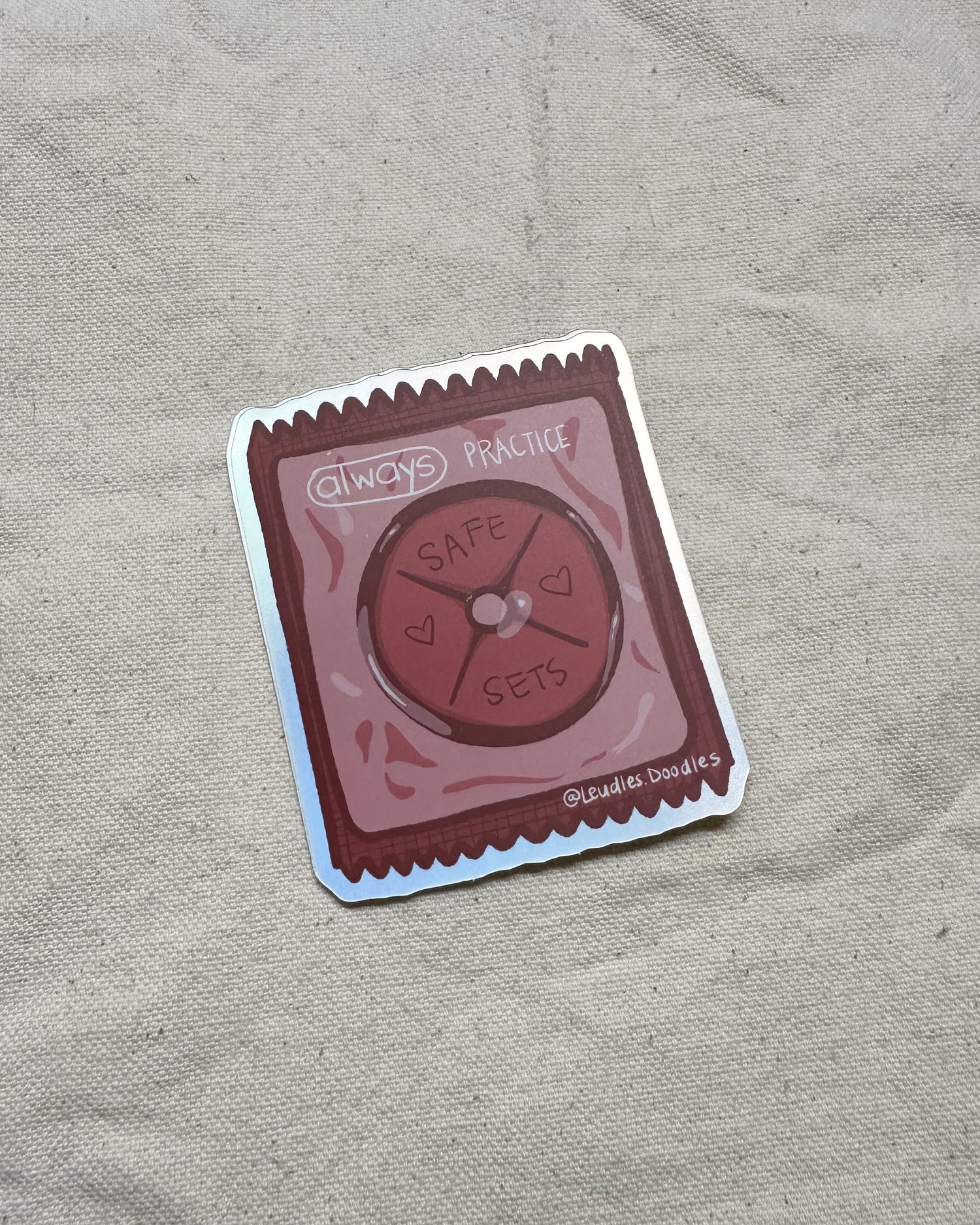 Practice Safe Sets Sticker (Holographic)