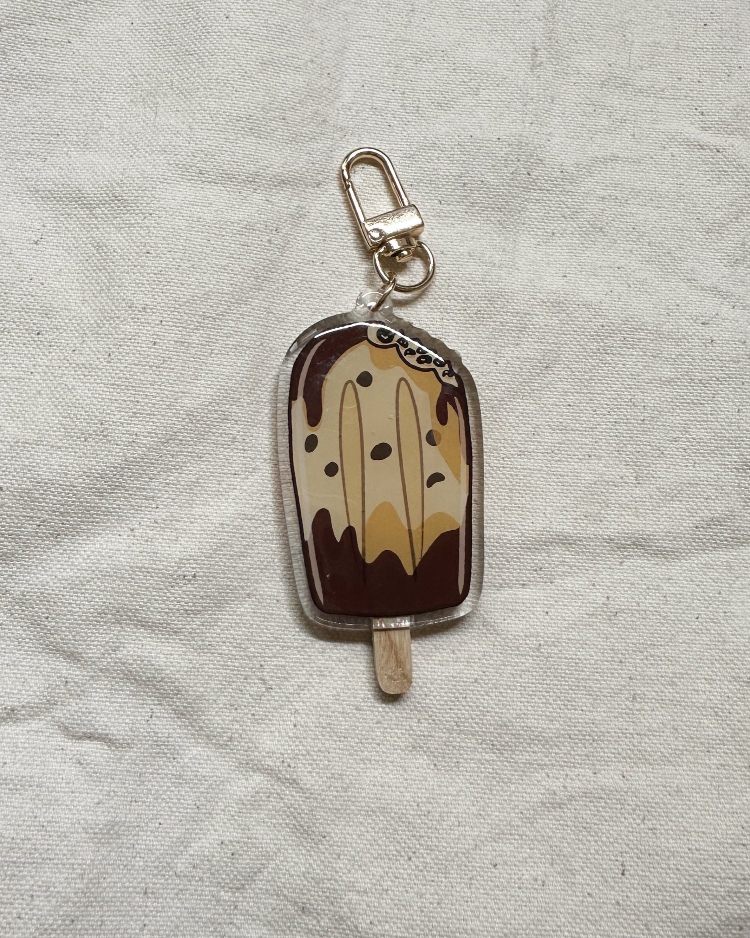Brown Sugar Boba Popsicle Acrylic Keychain