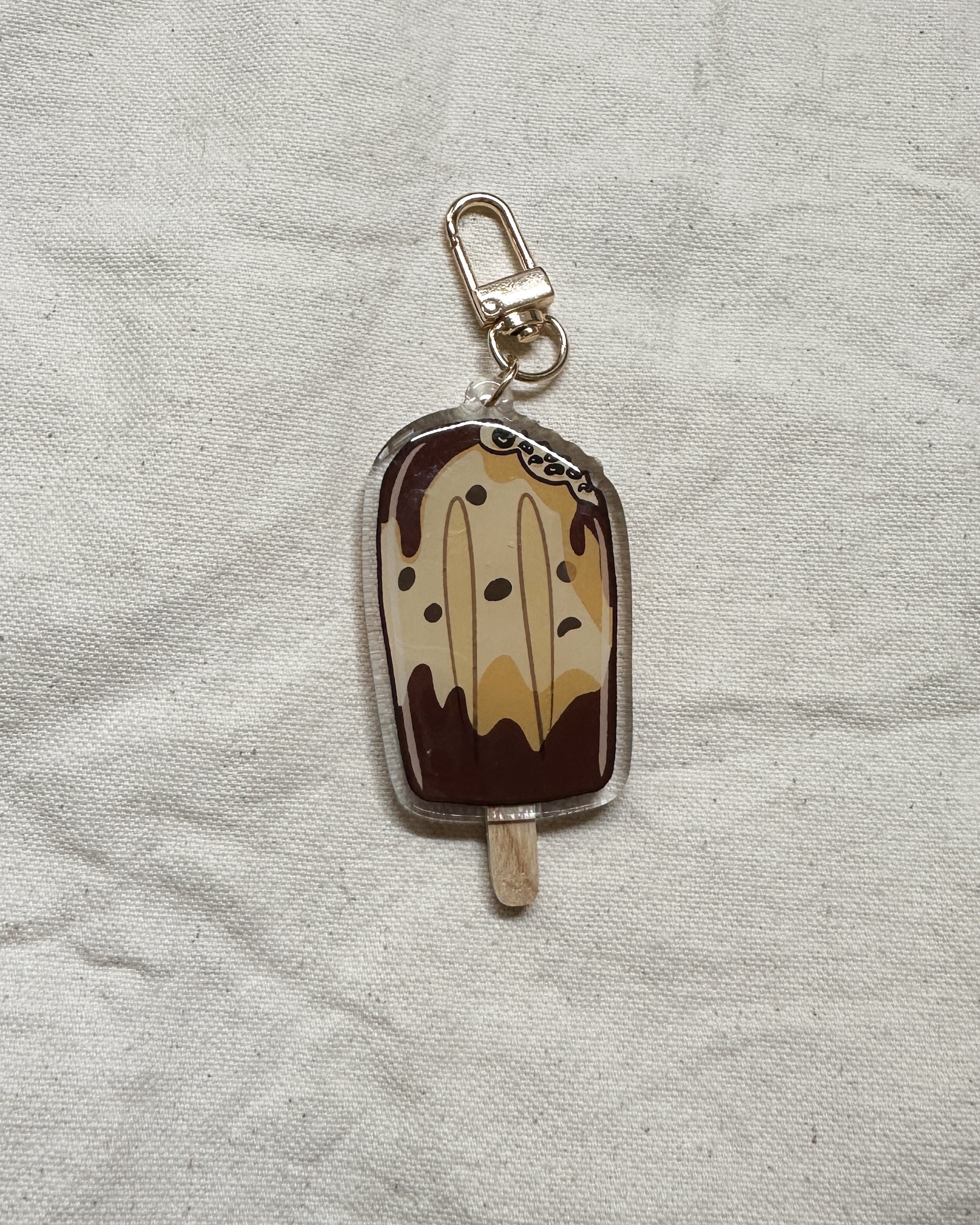 Brown Sugar Boba Popsicle Acrylic Keychain