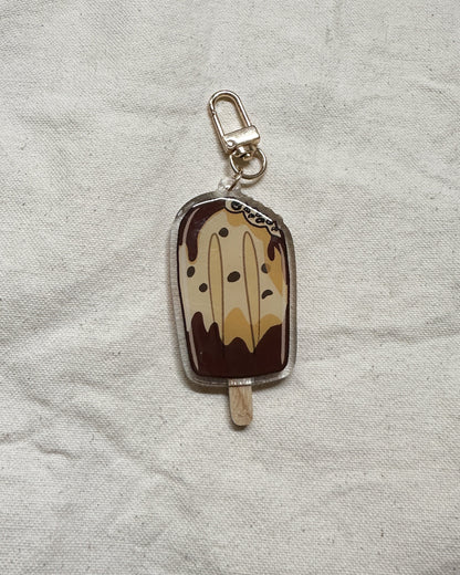 Brown Sugar Boba Popsicle Acrylic Keychain