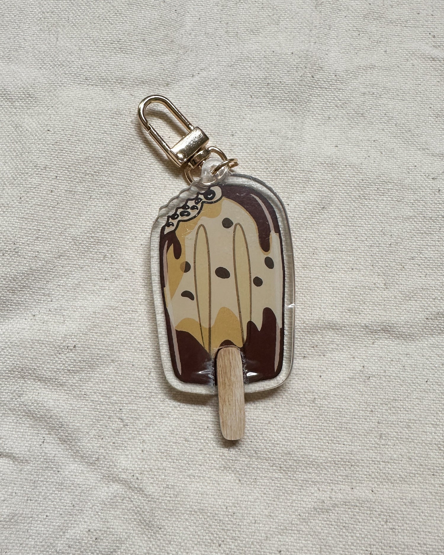 Brown Sugar Boba Popsicle Acrylic Keychain