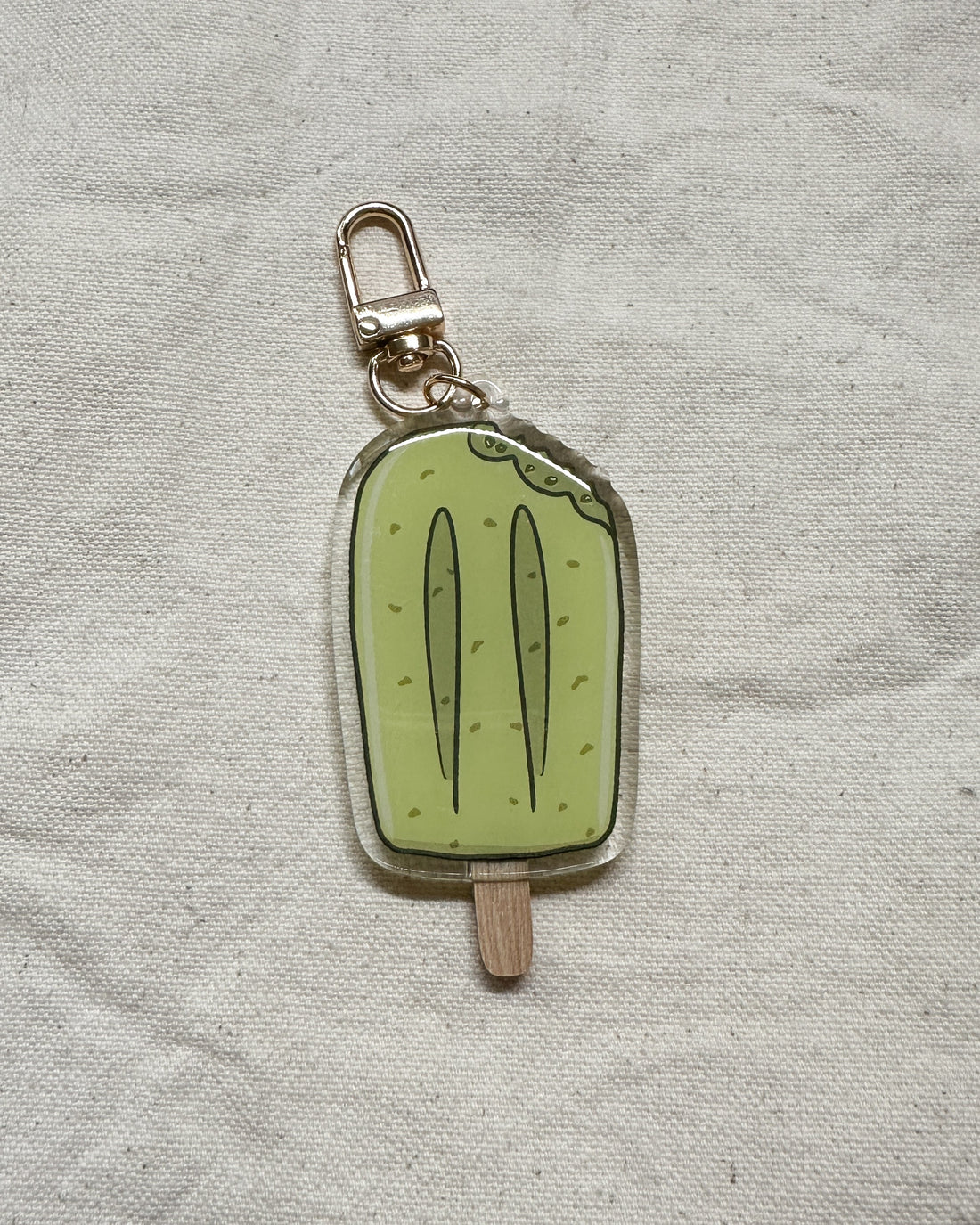 Mung Bean Popsicle Acrylic Keychain