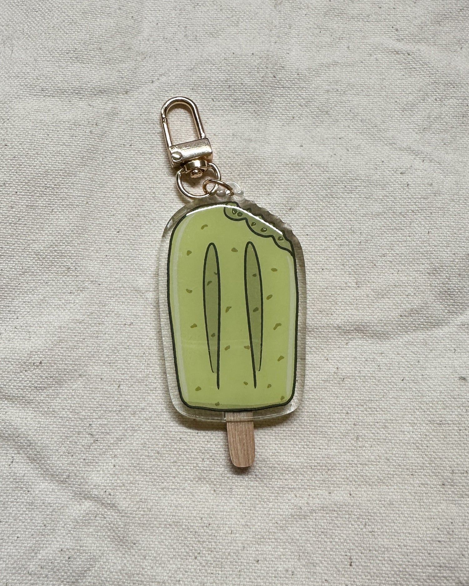Mung Bean Popsicle Acrylic Keychain