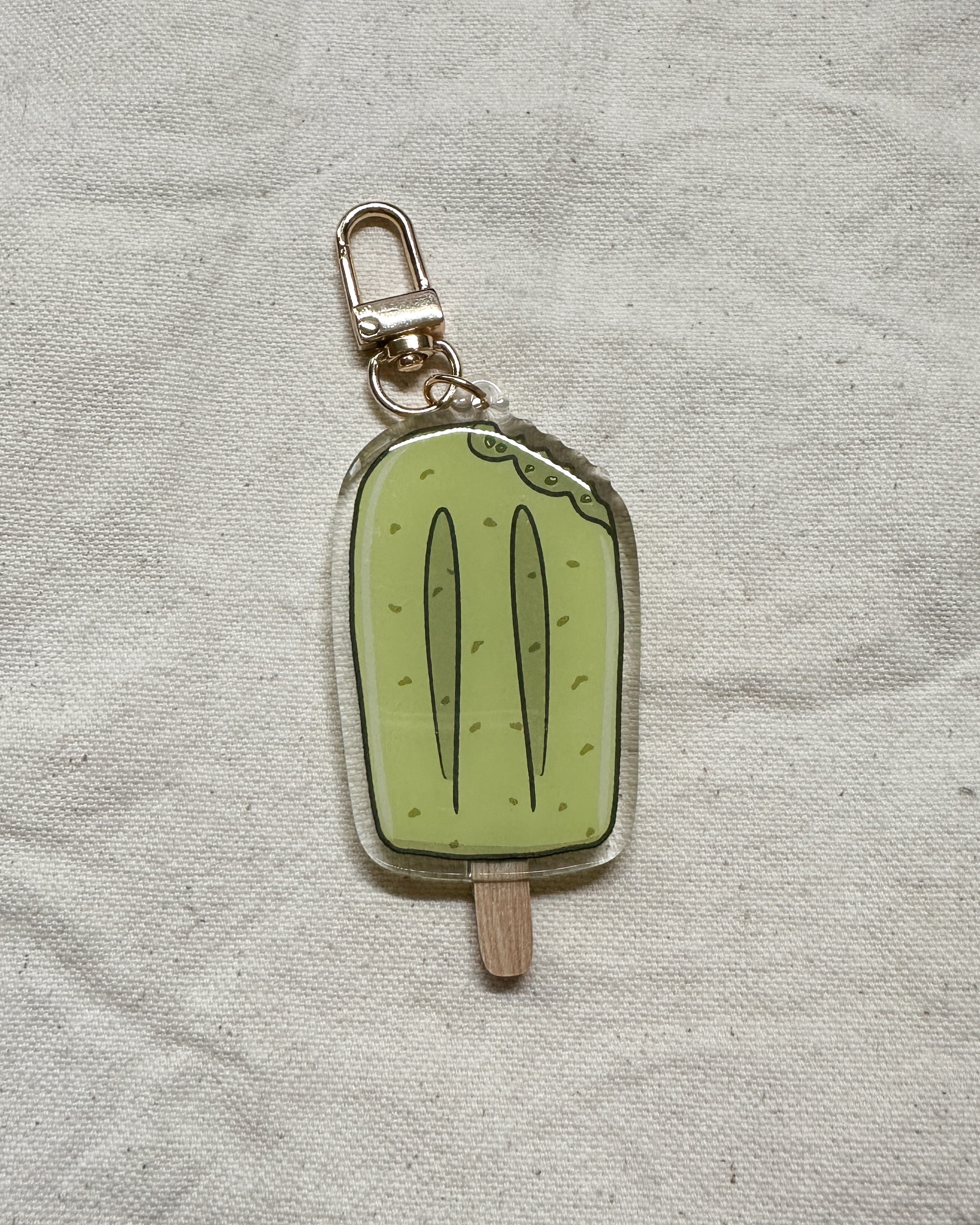 Mung Bean Popsicle Acrylic Keychain