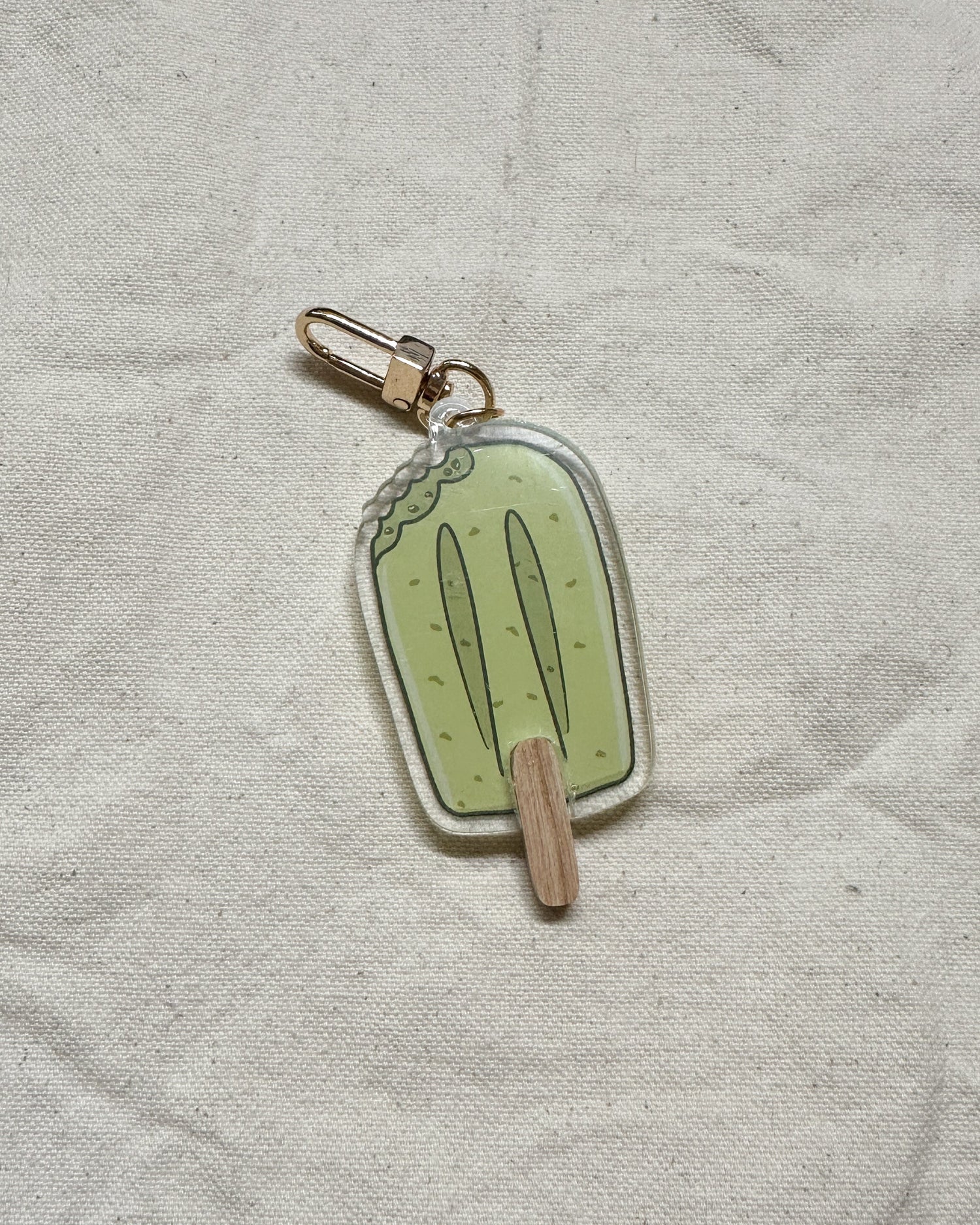 Mung Bean Popsicle Acrylic Keychain