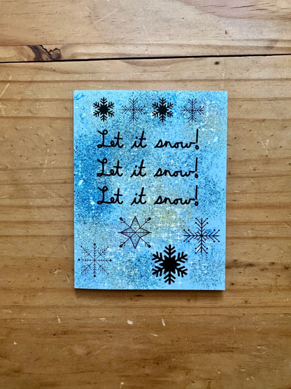 Let It Snow Greeting Card