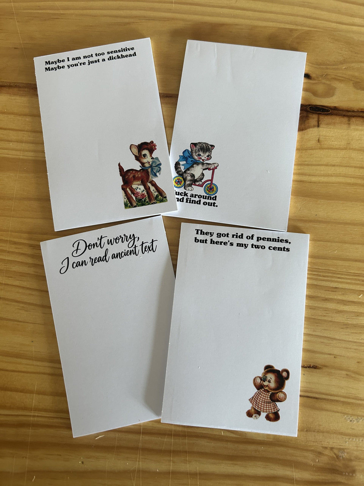 NEW! I Can Read Ancient Text – Funny Cursive Notepad | 4x6