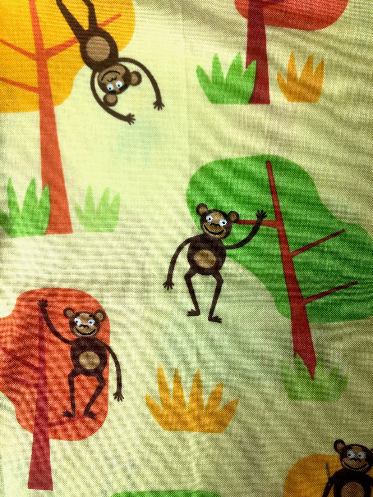 14x18 Cartoon Monkey Cotton Odd Cut