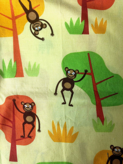 14x18 Cartoon Monkey Cotton Odd Cut