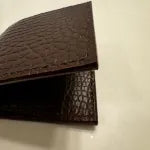 Alligator Bifold Wallet with Cowhide Lining