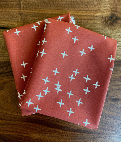 Wink Brick Fat Quarter Organic Cotton Poplin