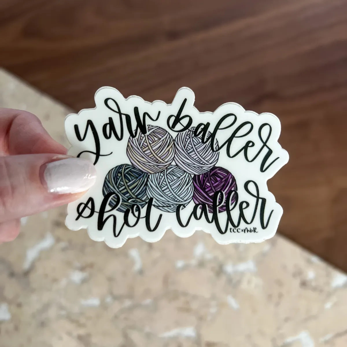 Yarn Baller, Shot Caller sticker