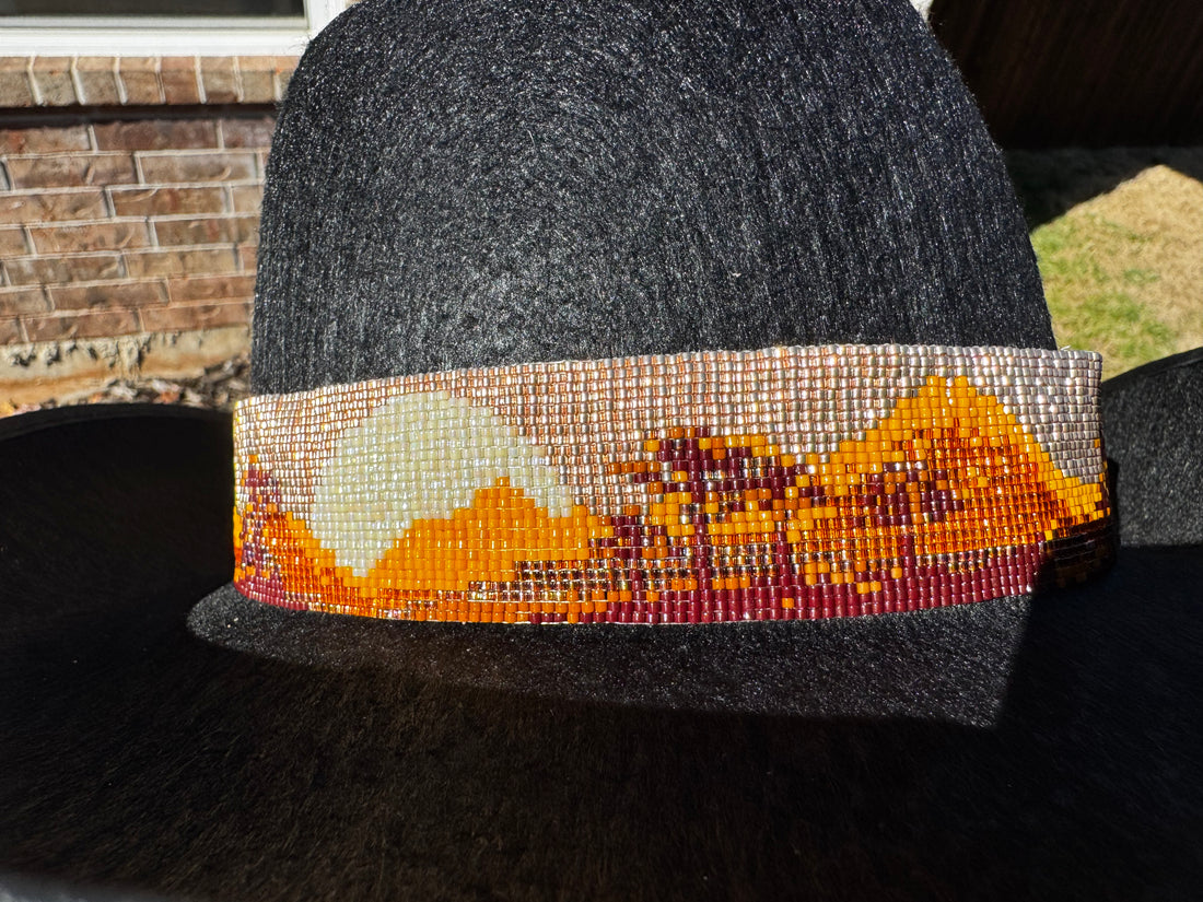 Safari Sunset Beaded Hat Band