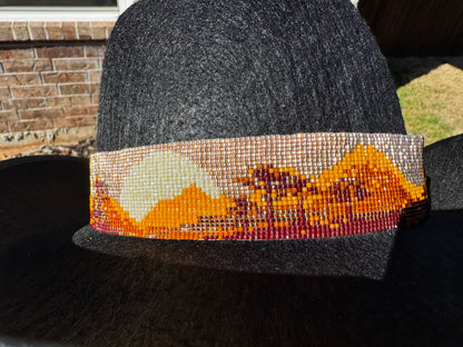 Safari Sunset Beaded Hat Band