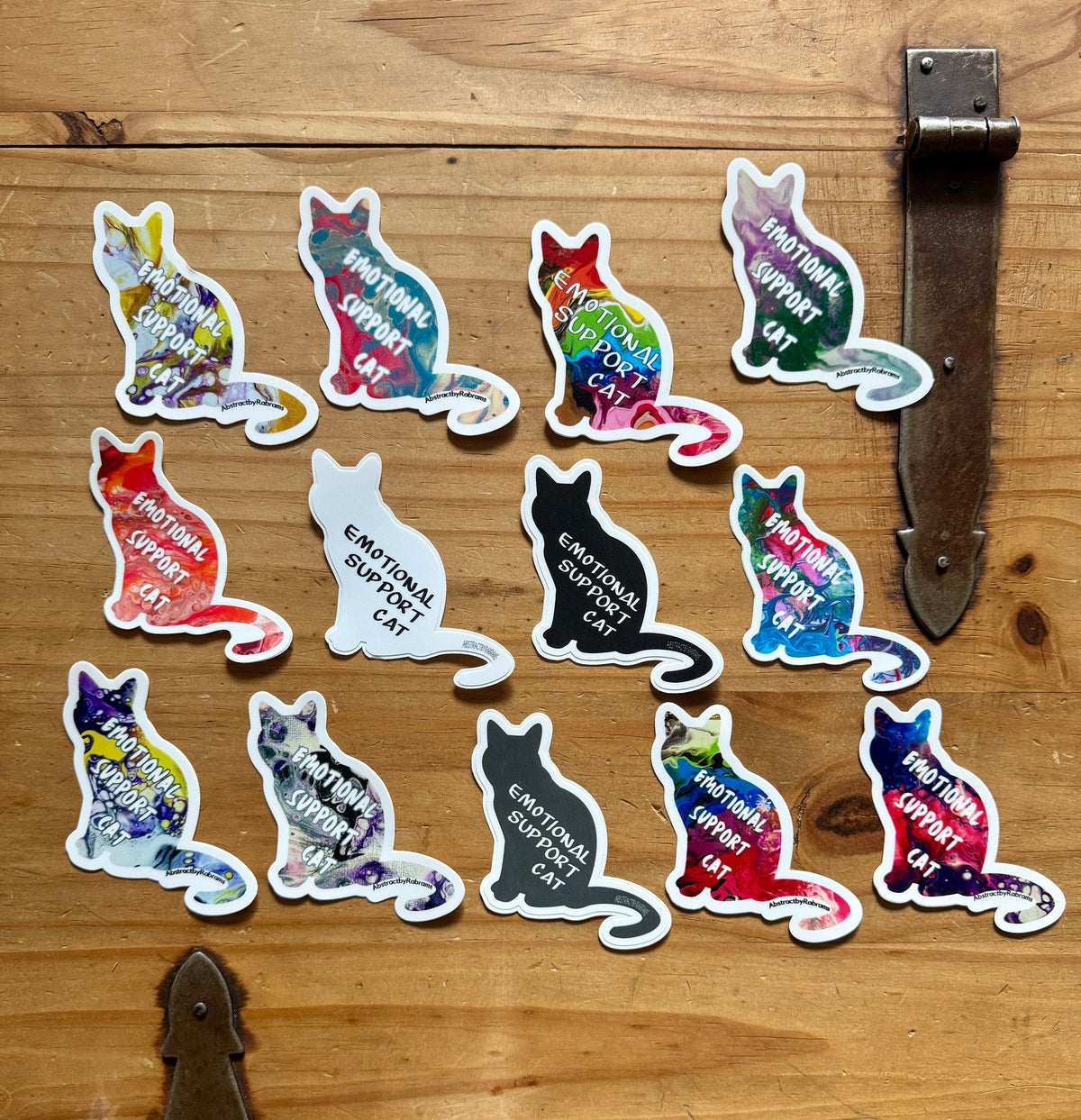 Emotional Support Cat - Grey - ~2.89" × 3"