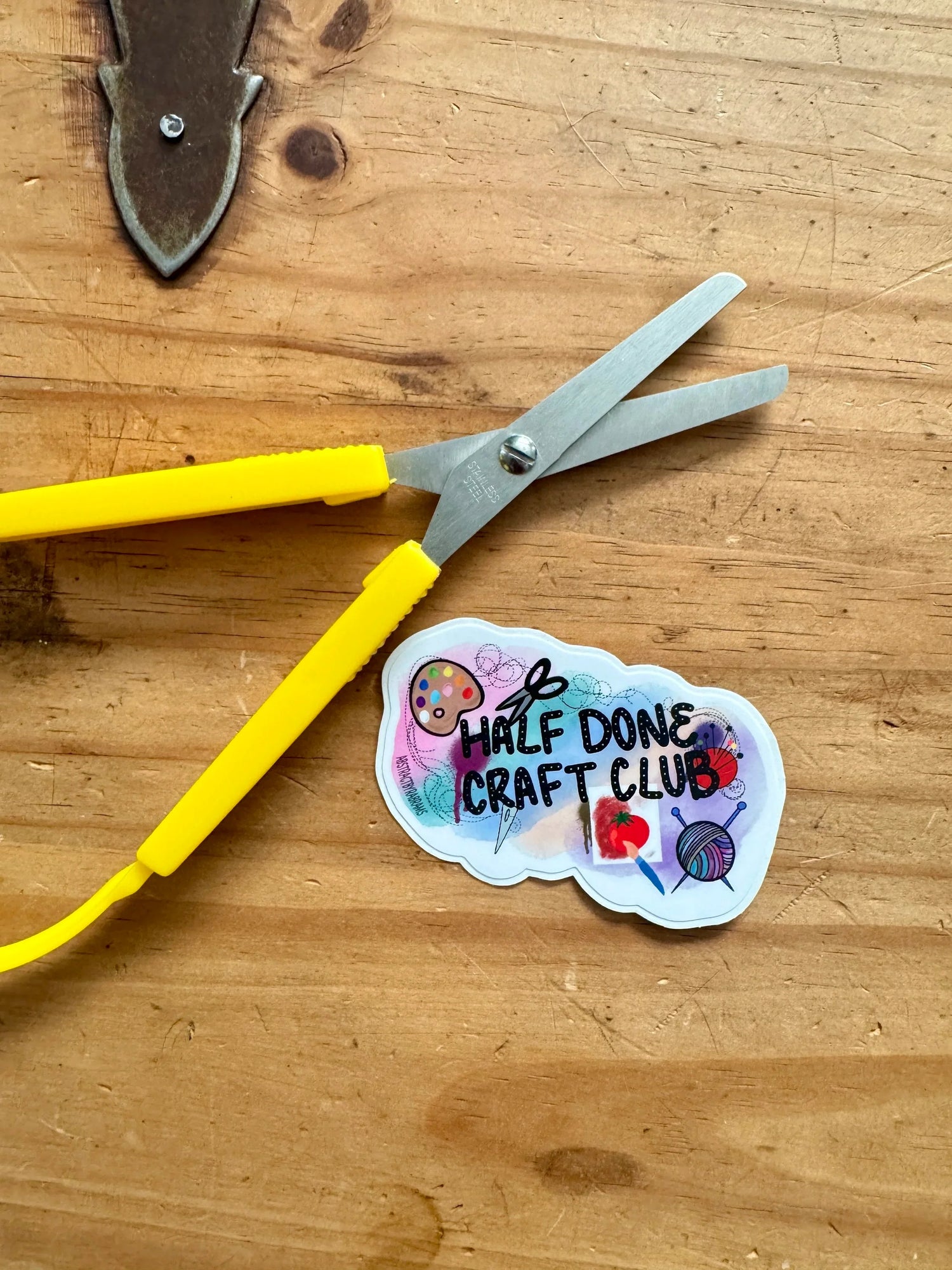 Half Done Craft Club Sticker