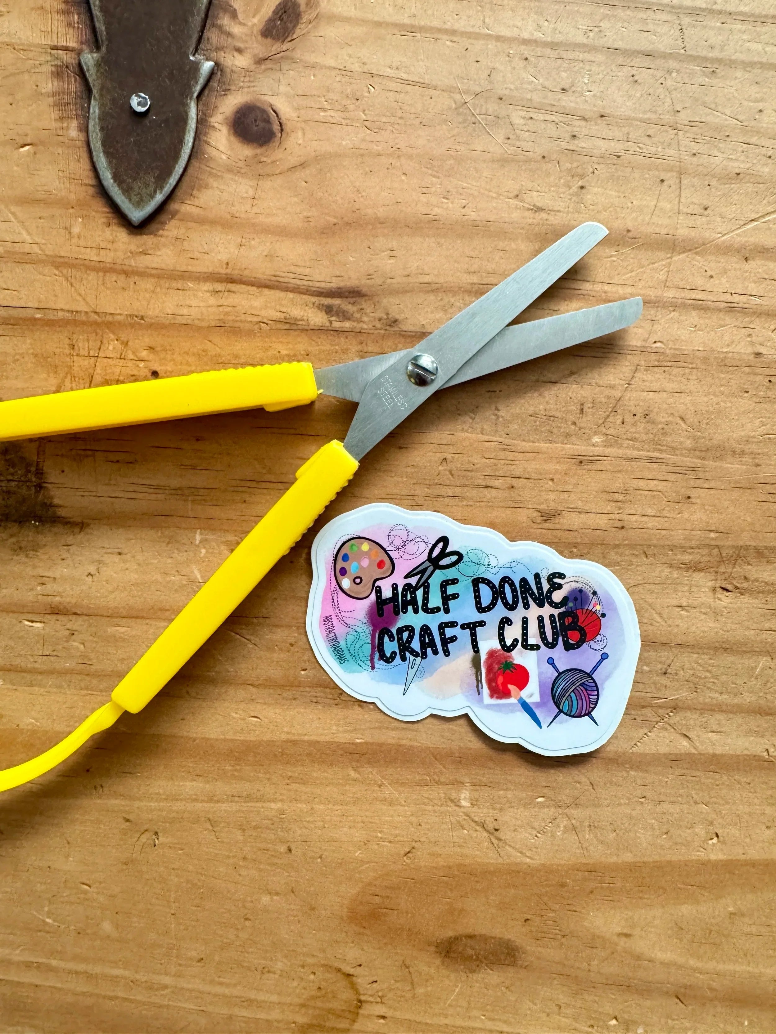 Half Done Craft Club Sticker