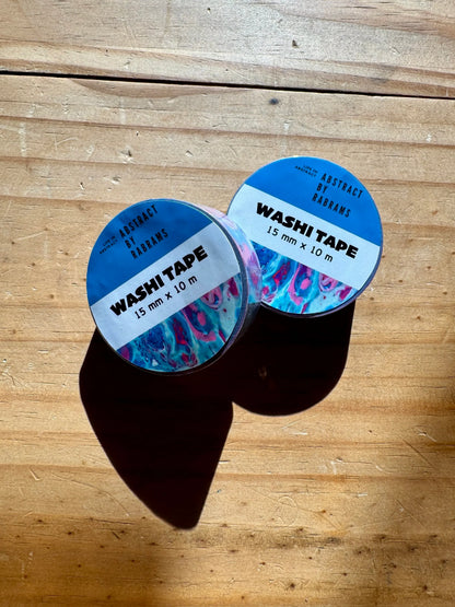 Abstract Pink and Blue Washi Tape
