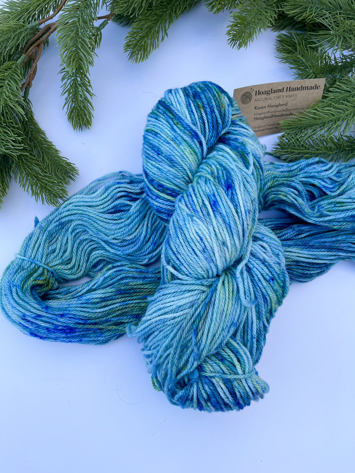 Hand dyed merino, DK weight yarn