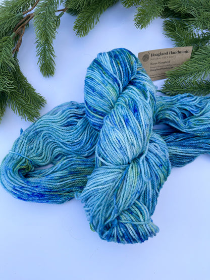 Hand dyed merino, DK weight yarn