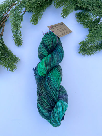 Hand dyed merino, DK weight yarn