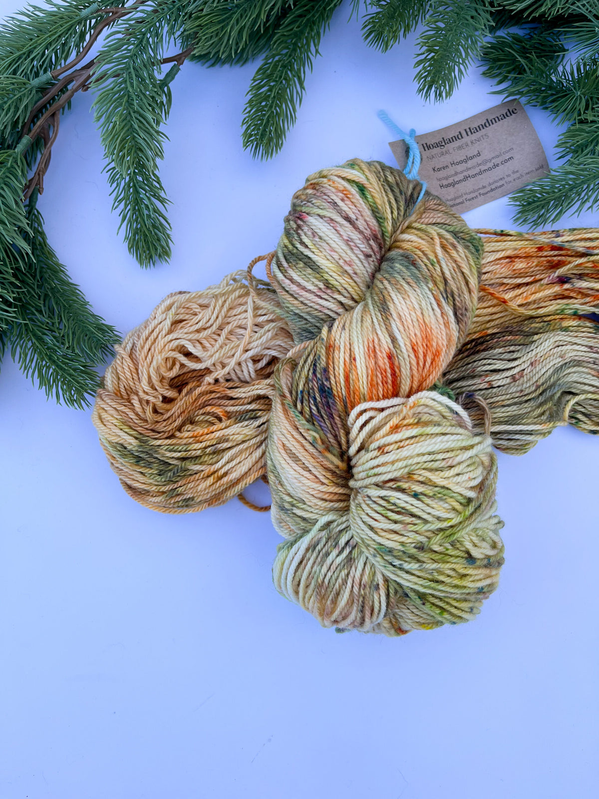 Hand dyed merino, DK weight yarn