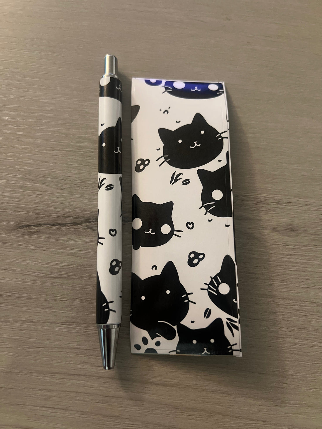 Midnight Whiskers Cat Pens (Set of 2) | Sleek Ballpoint Pens | Bossy Scribes