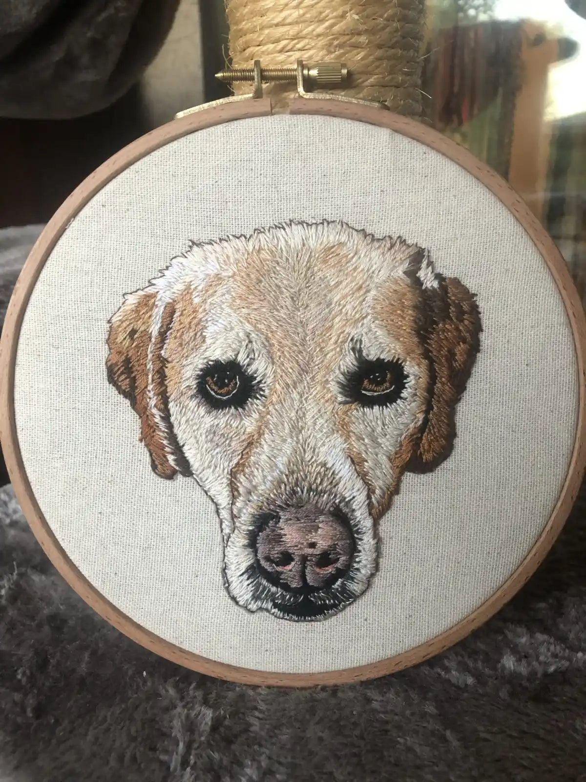 Embroidered Pet Portrait