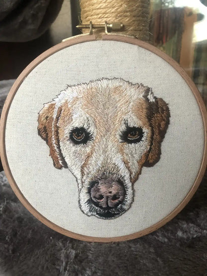 Embroidered Pet Portrait